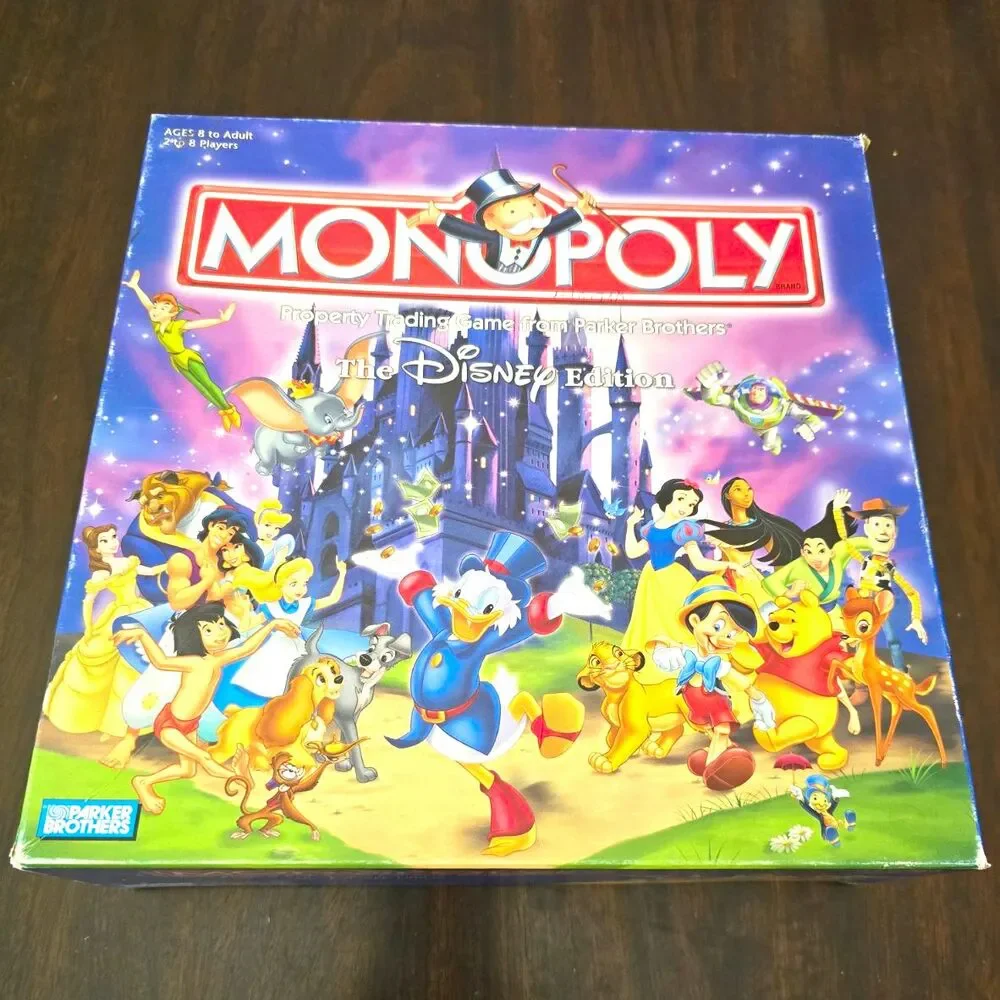Parker Brothers Monopoly The Disney Edition Collector's Vintage Complete 2+ 8+